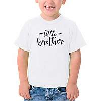 Tricou personalizat little brother Alb