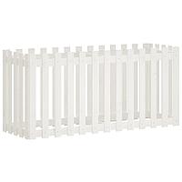 Pat Înălțat Grădină Design Gard Alb 150X50X70Cm Lemn Pin Tratat