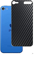 Folie autocolanta Skin, pentru iPod Touch 7 (2019), carbon negru, protectie spate