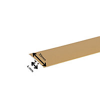 Profil trecere la nivel, aluminiu, 35mmx270cm, auriu, set 5 buc, 3085, Ersin