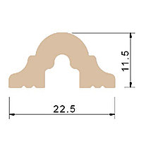 Brau decorativ duropolimer 22.5 mm