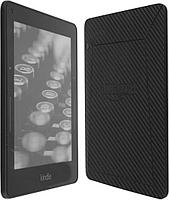 Folie autocolanta Skin, pentru Kindle Oasis 2019, ecran 7", carbon negru, protectie spate