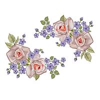 Fototapet 3D Flori Vine, 2 buc