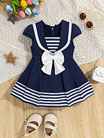 Rochie in stil marinaresc pentru fetite (Marime Disponibila: 9-12 luni (Marimea 20 incaltaminte))