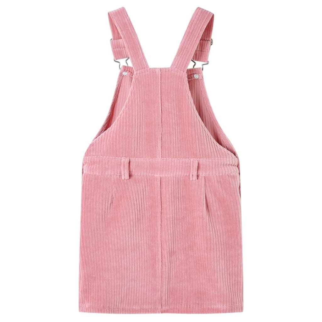 Rochie Salopetă Pentru Copii, Velur, Roz Deschis, 128 - foto 1 - id-p104216767