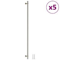 Mânere De Dulap, 5 Buc., Argintiu, 480 Mm, Oțel Inoxidabil