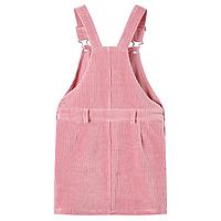 Rochie Salopetă Pentru Copii, Velur, Roz Deschis, 104