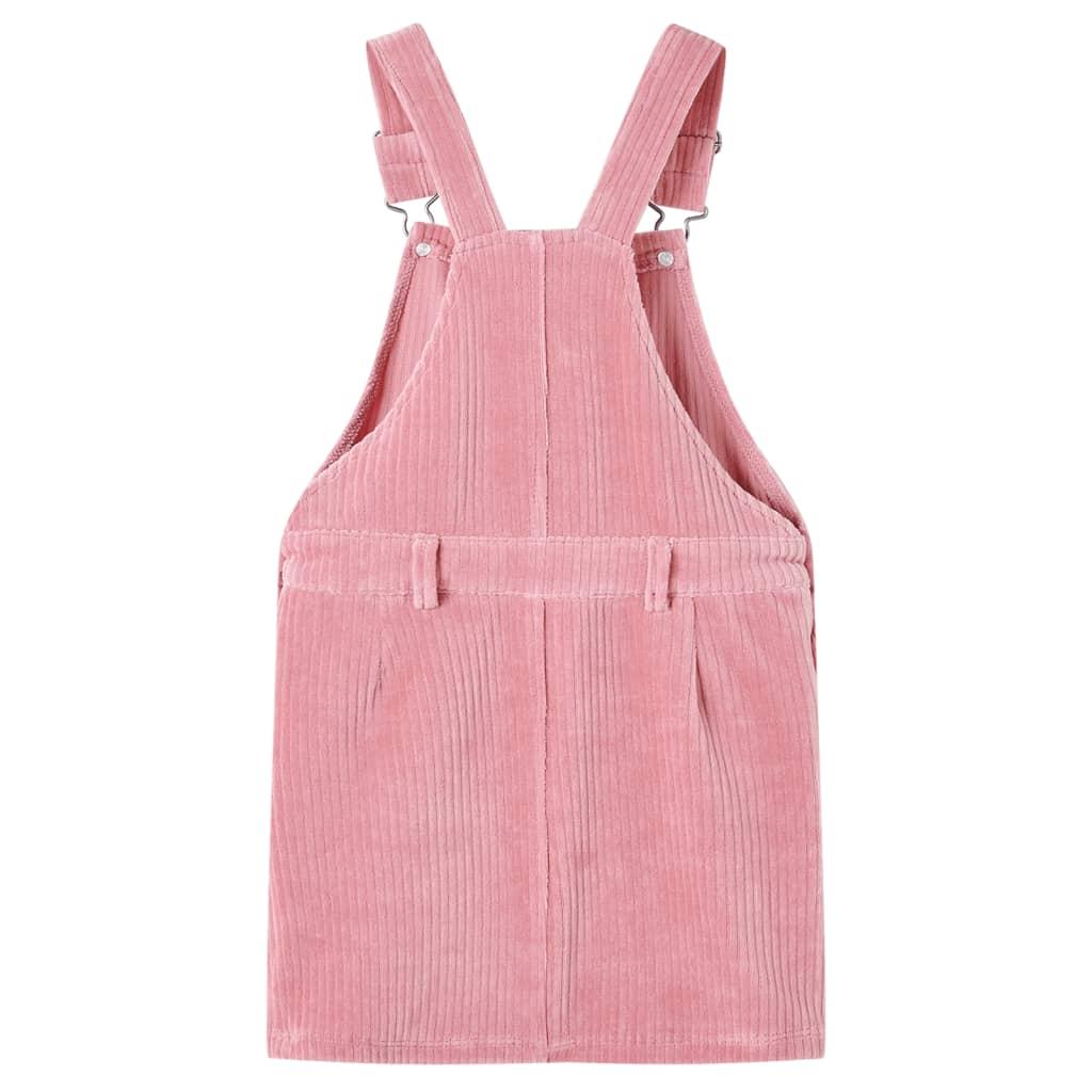 Rochie Salopetă Pentru Copii, Velur, Roz Deschis, 104 - foto 1 - id-p104219461
