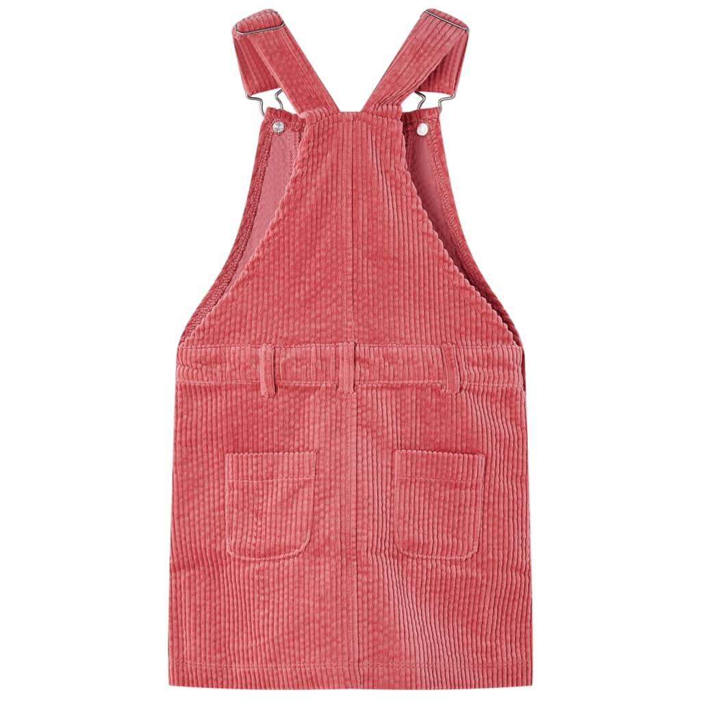 Rochie Salopetă Pentru Copii, Velur, Roz, 104 - foto 1 - id-p104286121
