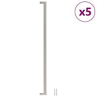 Mânere De Dulap, 5 Buc., Argintiu, 480 Mm, Oțel Inoxidabil