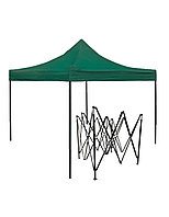Cort tip Pavilion 3x3m Verde, Prelata Impermeabila, Pliabil, Structura Metalica Solida, Pentru Curte, Gradina,