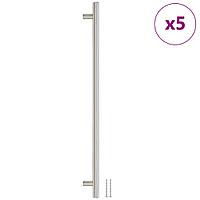 Mânere De Dulap, 5 Buc., Argintiu, 480 Mm, Oțel Inoxidabil