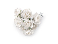 Buchețel trandafiri mini - 1 Off white 730507
