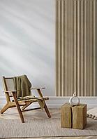 Panou riflat MDF, Light Oak, fonoabsorbant, 270x28cm, Lamelio