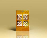 Set ornament din poliuretan A708 (4buc) + A706 (4buc) - 9 x 9 x 1.2 cm