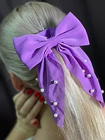 Elastic de par scrunchie cu funda Olivia regal purple