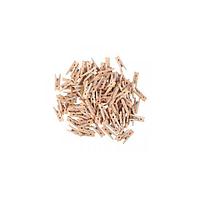 Set 100 clestisori rufe 25 mm natur pentru activitati de creatie