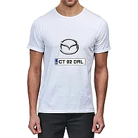 Tricou personalizat mazda si numar auto