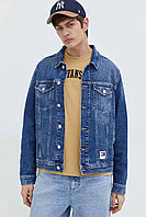Geaca de blugi Tommy Jeans din denim de tranzitie Albastru, S INTL