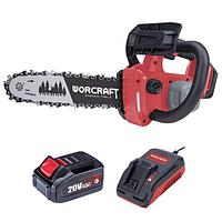 Drujba electrica, Worcraft, cu acumulator 4 Ah, incarcator 20V Li-Ion, 20.5 cm