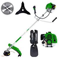 Motocoasa/trimmer pentru tuns iarba, Micul Fermier, benzina, cu 4 accesorii, pornire rapida, 3.4 CP, 43 CC