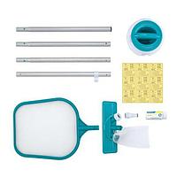 Set curatare si intretinere piscina, minciog cu maner, aspirator, filtru, dozator, 9 plasturi, Bestway