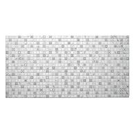 Panou decorativ, PVC, model mozaic, nuante gri si alb, 96x48.5cm