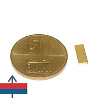 Magnet neodim bloc 10 x 4 x 1 mm aurit
