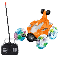 Masinuta R/C cu telecomanda Speed Stunt Car 5 Roti pentru Acrobatii, Rotatie 360 si Rasturnari de 180 grade,
