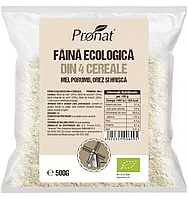 Faina bio din patru cereale natural fara gluten, 500g Pronat
