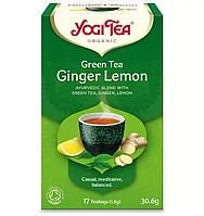 Ceai bio Verde, ghimbir si lamaie, 17 pliculete 30.6g Yogi Tea
