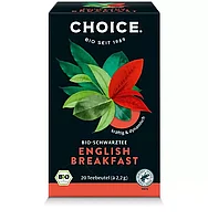 Ceai negru bio English Breakfast, 20 pliculete a 2.2g / 44.0g Choice®