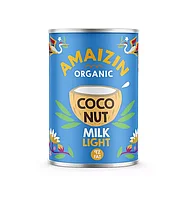 Lapte de cocos light bio 9% grasime, 400ml Amaizin