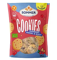 Biscuiti bio fara gluten cu merisor, migdale, susan si chia, 125g Sommer