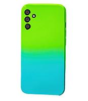 Husa Tropycal Gradient Silicone, Compatibil cu Samsung Galaxy A52 4G/ A52 5G/ A52s 5G, din silicon Flexibil, Verde/Albastru