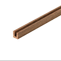 Profil unghi "U'' din lemn de nuc 500 mm pentru modelism, Amati (Dimensiune: 5x5x500 mm)