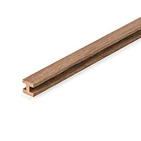 Profil unghi "H'' din lemn de nuc 500 mm pentru modelism, Amati (Dimensiune: 3x3x500 mm)
