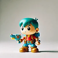 Figurină Armed Boy 3D - Funko Pop, de pictat - 10 cm