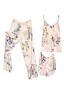 Pijama dama trei piese, satin soft imprimat, ROMANCE, BLD by Exclusive