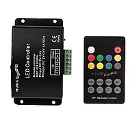 Controller Audio Rf Pentru Benzi Led Rgb, 12?, 12-24v Dc, 144w (12v), 288w (24v)