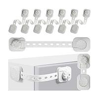 Set 6 sisteme de siguranta multifunctionale reglabile 23.3 cm, cu lacat Iso Trade MY6843 B3406843
