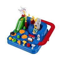 Pista de curse cu obstacole, 4 masinute si helicopter Kruzzel MY18259 B39018259