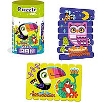 Set puzzle-uri din betisoare Pasari, 16 piese Roter Kafer RK1090-04 B39017679