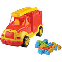Masina pompieri 43 cm cu 38 piese constructie, in cutie Ucar Toys UC85 B39016913
