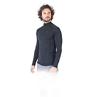 Astro - Bluza cu maneca lunga cu fermoar - 100% Lana Merino Antracit, XXL