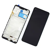 Display compatibil cu Samsung Galaxy A21S A217F cu rama Display compatibil cu TFT LCD Black Negru