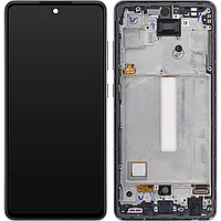 Display cu Touchscreen Samsung Galaxy A52s 5G A528, cu Rama, Negru, Service Pack GH82-26861A