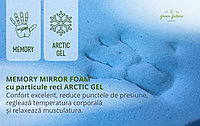 Topper 3 cm Spuma Memory cu Arctic Gel, Lana si Jacquard pentru pat 200x140 - ASC6427968004293