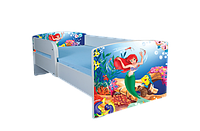 Pat 2-12 Ani Pentru Fetite Ariel Cu Protectie Detasabila, Saltea SafeNest 160x80 Si Sertar Ptv2677