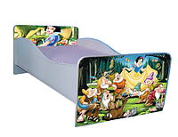 Patut Cu Protectie Alba Ca Zapada 140x70 Cu Sertar Si Saltea SafeNest Ptv2153